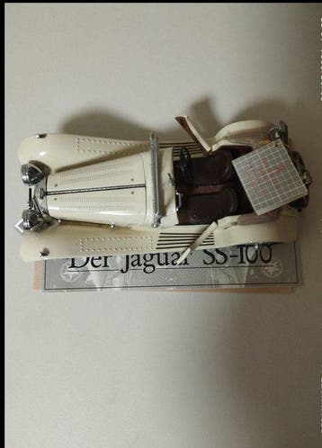 Franklin Mint 1:24 - Model sportwagen - Jaguar SS-100 (1938), Hobby en Vrije tijd, Nieuw