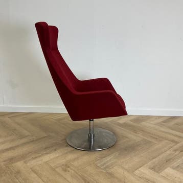 SMV Kinzika L fauteuil van Designer Carlo Bimbi, rood, Gebruikt, Rood, Eén