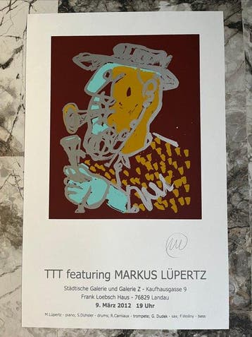 Markus Lüpertz (1941) - Konzertplakat - Städtische Galerie