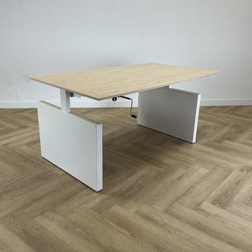 Drentea slingerbureau 160x90 cm, wit - ahorn, Gebruikt