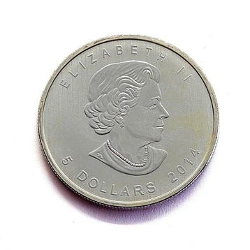 Canada. 5 Dollars 2014 - Peregrine Falcon
