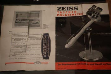 Carl Zeiss Jena - Medisch instrument - Zakpolarimeter -