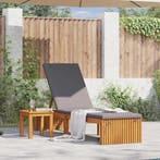 vidaXL Ligstoel Olie Natuurlijk 200 x 55 x 94 cm Massief, Verzenden, Nieuw
