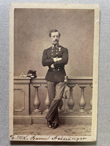Ludwig Angerer - CDV Foto Angerer Wien FML Baron Steininger, Nieuw