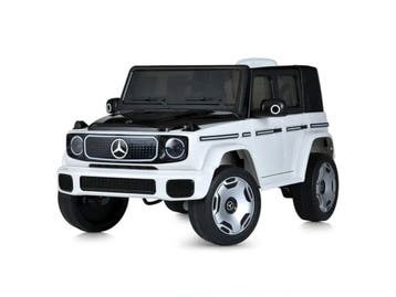 Mercedes Benz EQG, 12 volt elektrische kinderauto met rubber, Ophalen of Verzenden