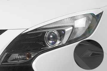 Koplampspoilers voor Opel Zafira Tourer 3e generatie SB298-L, Verzenden