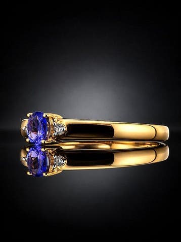 Zonder minimumprijs - Ring Tonzonite Cocktailring - 925