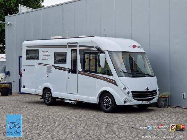 Carthago C-Compactline I 138 DB | Automaat | Kastwerk cabine, Caravanes & Camping, Camping-cars, Enlèvement