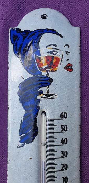 Cinzano - Thermomètre - Métal, Verre, Émail