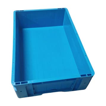 Stapelbak 600x400x170 mm euronorm blauw kunststof, Ophalen of Verzenden