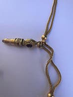 Chaîne - 18 carats Or jaune Améthyste - Améthyste - Chaîne, Bijoux, Sacs & Beauté, Bijoux anciens