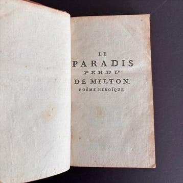 Milton - Le Paradis Perdu de Milton, Poëme Héroïque - 1774