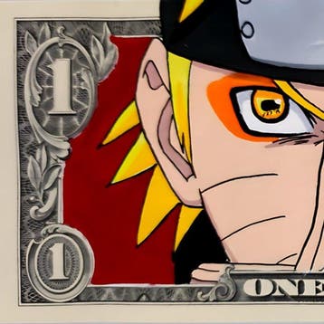 TOONS - SENNIN MODE DOLLAR — NO RESERVE — NARUTO UZUMAKI, Antiek en Kunst