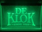 De klok bier neon bord lamp LED cafe verlichting reclame lic, Verzenden, Nieuw