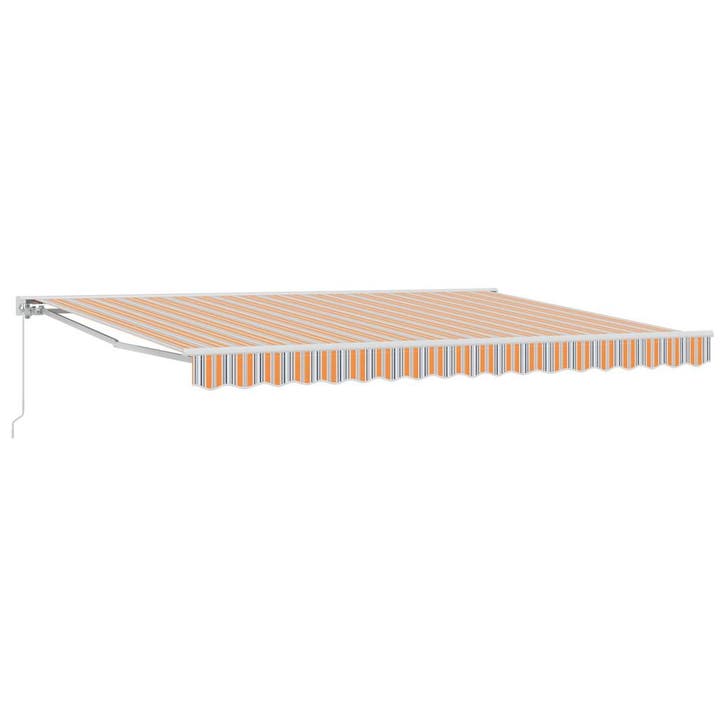 vidaXL Handmatig uitschuifbare luifel Oranje, Grijs, Blauw,, Tuin en Terras, Zonneschermen, Nieuw, Verzenden