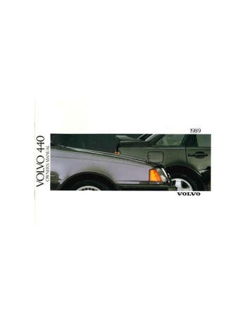 1989 VOLVO 440 INSTRUCTIEBOEKJE ENGELS
