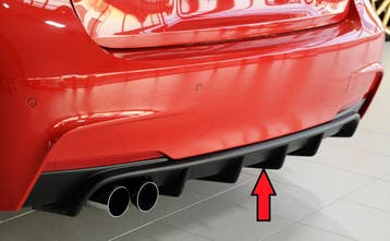 Rieger diffuser | geschikt voor BMW 3-Serie F30 / F31 M-pakk, Verzenden