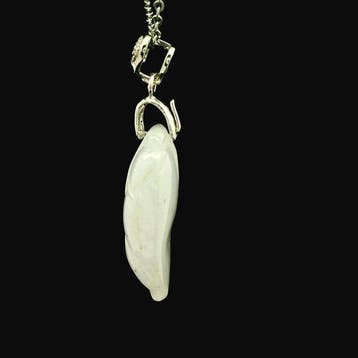 Jade - Argent, Jadeite Type A – Argent – Pendentif en, Antiquités & Art