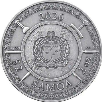 Samoa. 2 dollar 2026 – Legends of Battlefield: Richard the
