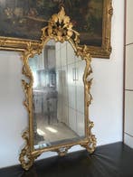 Wandspiegel - Verguld hout, Grote majestueuze Venetiaanse
