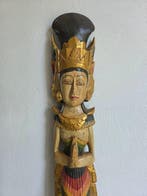 Balinees wandbeeld houtsnijwerk - Figuursnijwerk - Indonesië, Antiek en Kunst