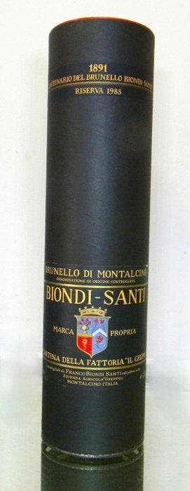 1985 Biondi Santi, Tenuta Greppo - Brunello di Montalcino, Verzamelen, Nieuw