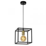 Hanglamp Lucide RUBEN -  - 1xE27 - Zwart -, Huis en Inrichting, Lampen | Hanglampen, Verzenden, Nieuw