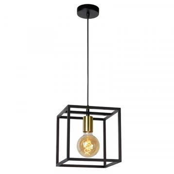 Hanglamp Lucide RUBEN -  - 1xE27 - Zwart -, Verzenden, Nieuw