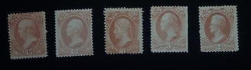 Verenigde Staten 1873/1879 - Dienststempels van het, Postzegels en Munten, Gestempeld