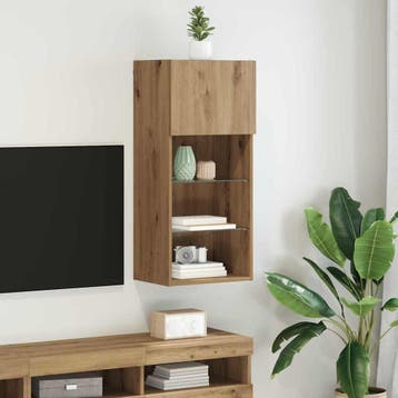 vidaXL Wand gemonteerd TV Kast 40,5 x 30 x 90 cm Artisan, Verzenden, Nieuw