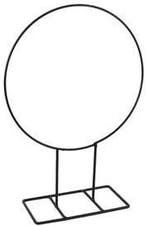 Metalen frame Ring Hola Zwart H50xD38 cm op voet