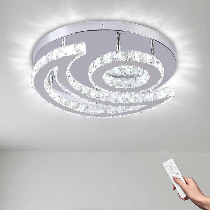 Kristallen Maan Dimbare Lamp | Tweede Kansje | OP=OP, Maison & Meubles, Lampes | Plafonniers, Envoi