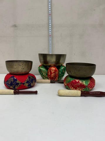 Japanse 3-klankschalen boeddhistisch Boeddha boeddhisme Orin
