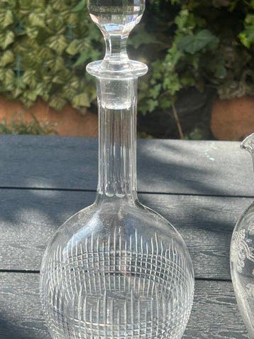 Baccarat - Aiguière (2) - nancy,Beauharnais - Cristal -, Antiquités & Art
