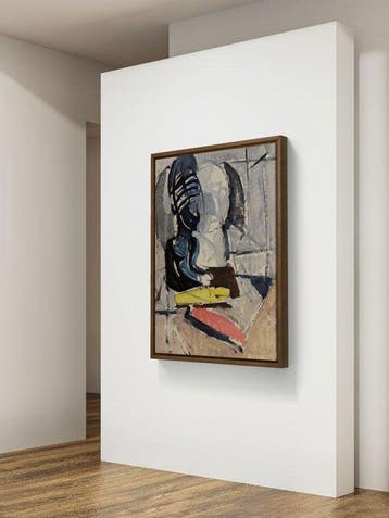 René Mels (1909-1977) - Composition semi-figurative – Huile