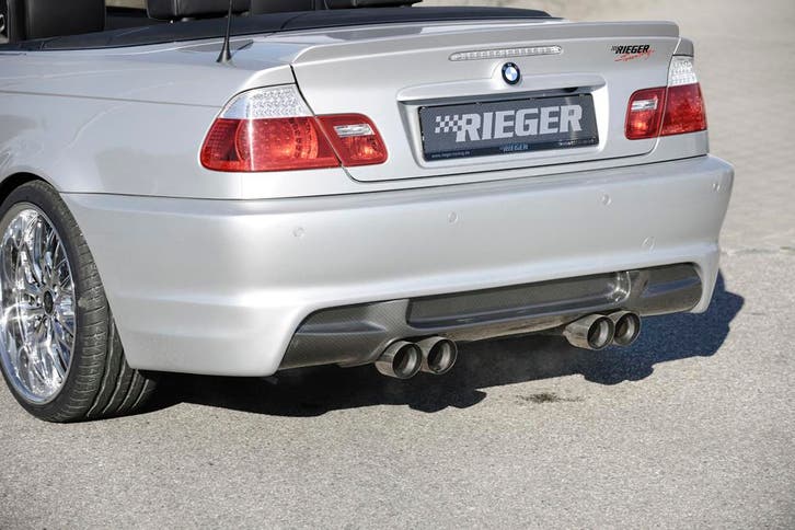 Rieger achterbumper | 3-Serie E46: 02.02- (vanaf Facelift) -, Auto-onderdelen, Carrosserie, Nieuw, BMW, Verzenden