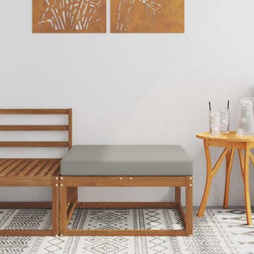 vidaXL Buiten Voetenbank Naturel, Tuin en Terras, Verzenden, Nieuw