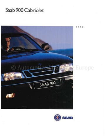 1996 SAAB 900 CABRIOLET BROCHURE NEDERLANDS
