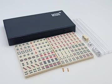 montblanc - Jeu de société - Domino y Dados - Peau et nacre