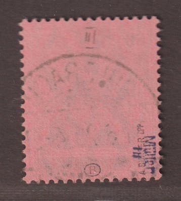 Saarland 1920 - SAAR 16 III, Germania 80 Pfg. Type III, Gestempeld