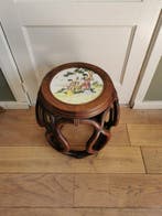 Bijzettafel - Porselein, Hout - China - plantentafel- kruk