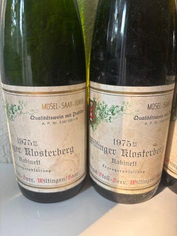 1975 Stoll-Seer, Wiltingen - Moselle Kabinett, Spätlese - 4