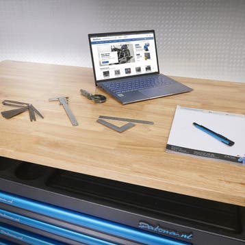 Datona Industriële werktafel 160 cm en gereedschapswagen -, Doe-het-zelf en Bouw, Ophalen of Verzenden, Nieuw