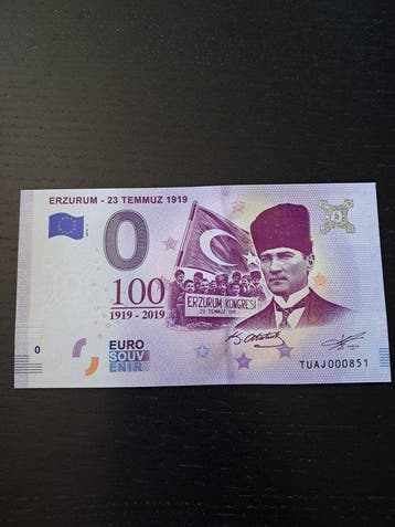 wereld. 0 Euro Banknote 2019/2022 (21 banknotes) (Zonder