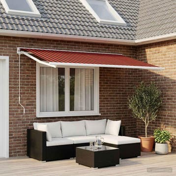 vidaXL Vervangingsdoek voor zonnescherm Oranje en bruin 450, Verzenden