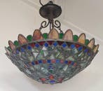 Plafondlamp - Glas-in-lood - Antiek