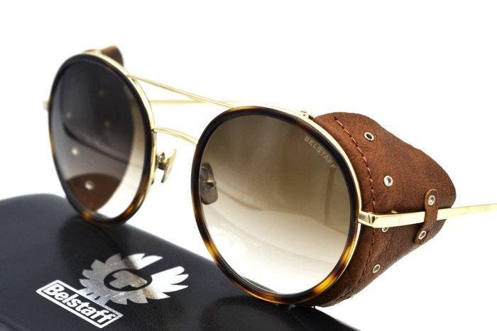 Belstaff - Made in Japan - PINNER TITANIUM & LEATHER -, Bijoux, Sacs & Beauté, Lunettes de Soleil & Lunettes | Femmes