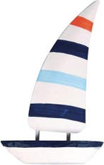 Boot Maritiem Polyresin 10,5x6,3x1,8 cm 1 stuk, Nieuw