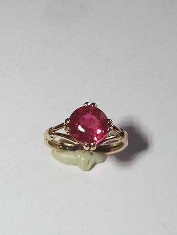 Ring - 18 karaat Geel goud - 1.55ct. tw. Toermalijn -, Nieuw