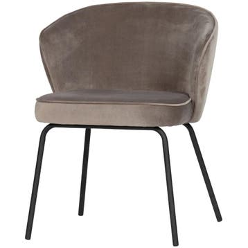 WOOOD Admit eetkamerstoel velvet khaki, Huis en Inrichting, Verzenden, Nieuw
